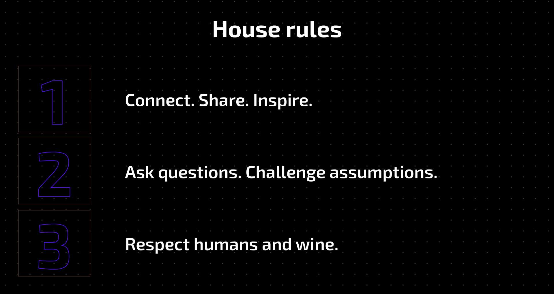 House rules